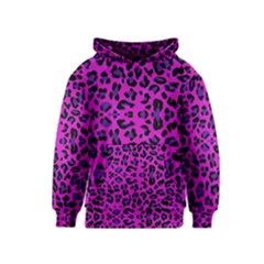 Pattern-tiger-purple Kids  Pullover Hoodie