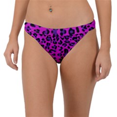 Pattern-tiger-purple Band Bikini Bottom by nate14shop