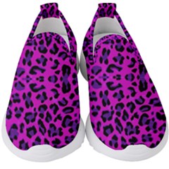 Pattern-tiger-purple Kids  Slip On Sneakers