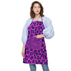 Pattern-tiger-purple Pocket Apron