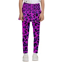 Pattern-tiger-purple Kids  Skirted Pants by nate14shop