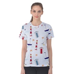 Nautical-ilustrasi Women s Cotton Tee