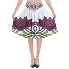 IM Fourth Dimension Colour 3 Flared Midi Skirt
