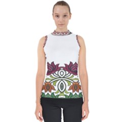 IM Fourth Dimension Colour 3 Mock Neck Shell Top