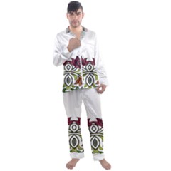 IM Fourth Dimension Colour 3 Men s Long Sleeve Satin Pajamas Set