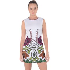 IM Fourth Dimension Colour 3 Lace Up Front Bodycon Dress