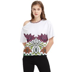 IM Fourth Dimension Colour 3 One Shoulder Cut Out Tee