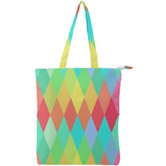 Low-poly Double Zip Up Tote Bag by nate14shop
