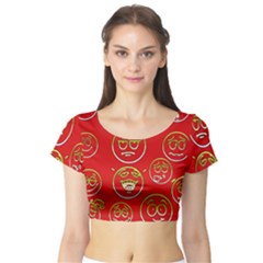 Emotion Short Sleeve Crop Top