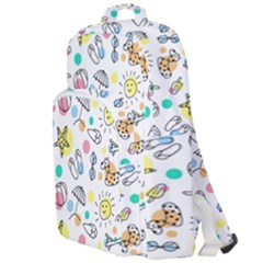 Doodle Double Compartment Backpack by nate14shop