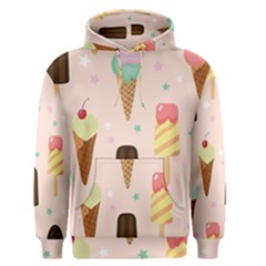 Cute-pink-ice-cream-and-candy-seamless-pattern-vector Men s Core Hoodie by nate14shop