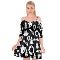 Backdrop-black-white,christmas Cutout Spaghetti Strap Chiffon Dress by nate14shop