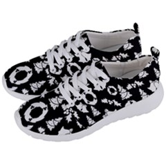 Backdrop-black-white,christmas Men s Lightweight Sports Shoes by nate14shop
