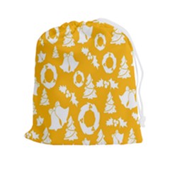 Backdrop-yellow-white Drawstring Pouch (2XL)