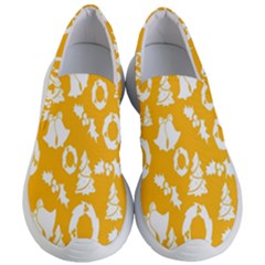 Backdrop-yellow-white Women s Lightweight Slip Ons