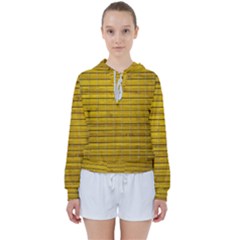 Bamboo-yellow Women s Tie Up Sweat by nate14shop