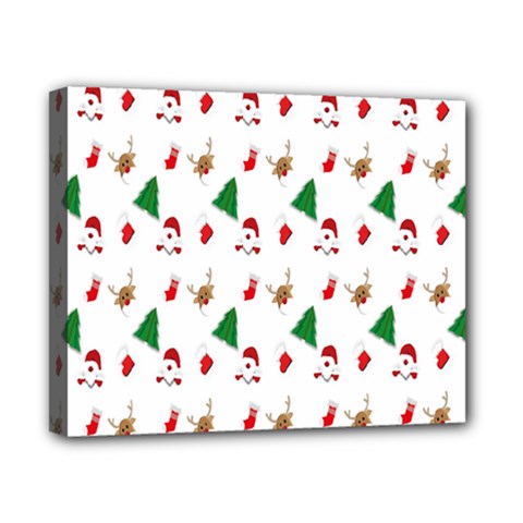 Christmas Tree,santa Canvas 10  X 8  (stretched) by nate14shop
