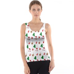 Christmas Tree,santa Tank Top