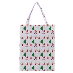 Christmas Tree,santa Classic Tote Bag by nate14shop