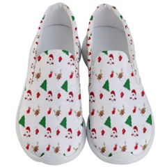 Christmas Tree,santa Men s Lightweight Slip Ons by nate14shop