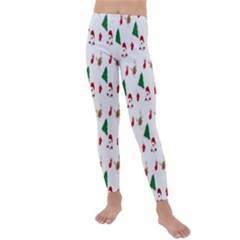 Christmas Tree,santa Kids  Lightweight Velour Leggings by nate14shop