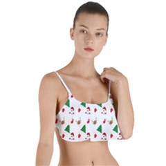 Christmas Tree,santa Layered Top Bikini Top  by nate14shop