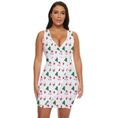 Christmas Tree,santa Draped Bodycon Dress by nate14shop