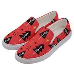 Christmas Tree,snow Star Men s Canvas Slip Ons by nate14shop