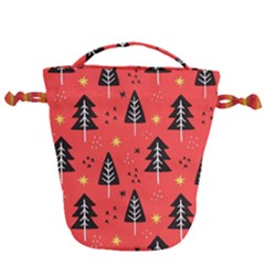 Christmas Tree,snow Star Drawstring Bucket Bag by nate14shop
