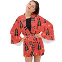 Christmas Tree,snow Star Long Sleeve Kimono View1