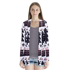 Christmas Tree-background-jawelry Bel,gift Drape Collar Cardigan