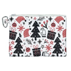 Christmas Tree-background-jawelry Bel,gift Canvas Cosmetic Bag (xl)