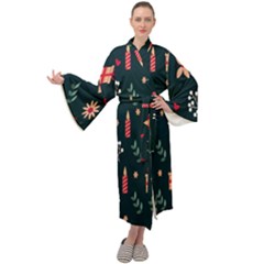 Christmas-birthday Gifts Maxi Velour Kimono by nate14shop