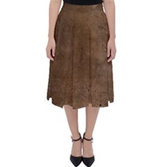 Background-wood Pattern Dark Classic Midi Skirt by nate14shop