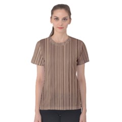 Background-wood Pattern Women s Cotton Tee