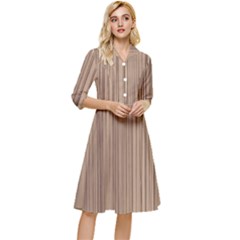 Background-wood Pattern Classy Knee Length Dress