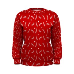 Christmas Pattern,love Red Women s Sweatshirt by nate14shop