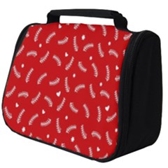 Christmas Pattern,love Red Full Print Travel Pouch (big) by nate14shop