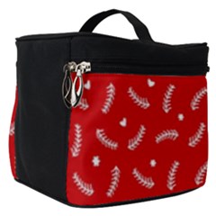 Christmas Pattern,love Red Make Up Travel Bag (small) by nate14shop