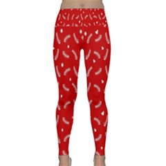 Christmas Pattern,love Red Lightweight Velour Classic Yoga Leggings by nate14shop
