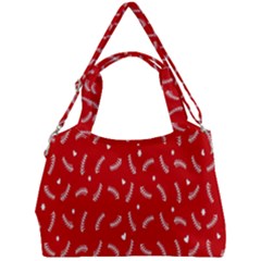 Christmas Pattern,love Red Double Compartment Shoulder Bag by nate14shop