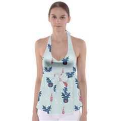 Christmas-jewelry Bell Babydoll Tankini Top