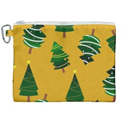 Christmas Tree,yellow Canvas Cosmetic Bag (xxl) by nate14shop