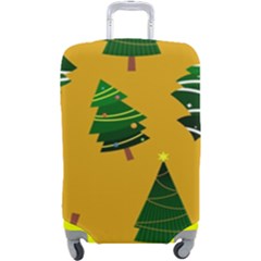 Christmas Tree,yellow Luggage Cover (large) by nate14shop