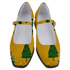 Christmas Tree,yellow Women s Mary Jane Shoes by nate14shop