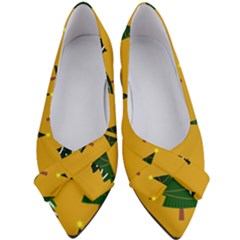 Christmas Tree,yellow Women s Bow Heels by nate14shop