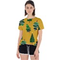 Christmas Tree,yellow Open Back Sport Tee View1