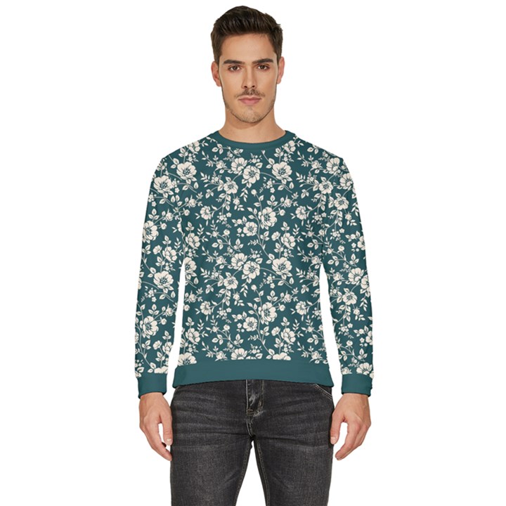 tropical polka plants 6 Men s Fleece Sweatshirt