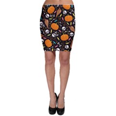 Halloween Pattern 3 Bodycon Skirt