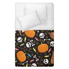 Halloween Pattern 3 Duvet Cover (single Size) by designsbymallika